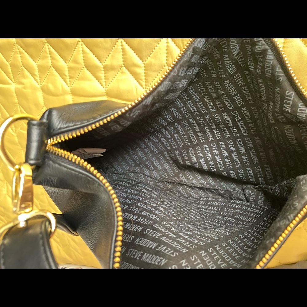 Steve Madden brown tote with Black crossbody (set)